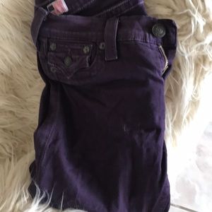 True Religion Purple Skinny Jeans